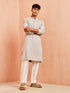 Men's Cream Solid Pyjama